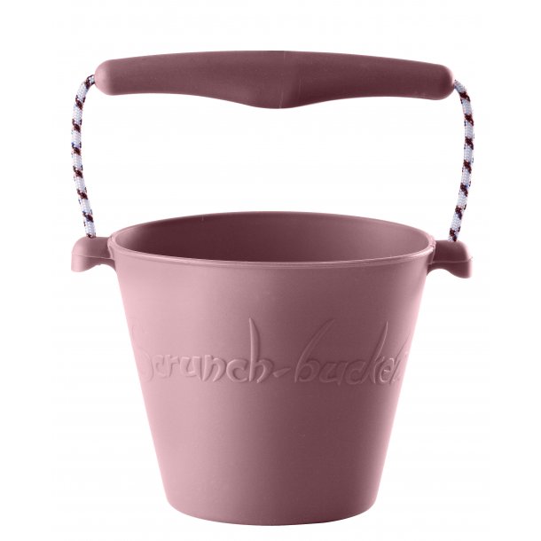 Scrunch-bucket - foldbar silikonespand, Rosa