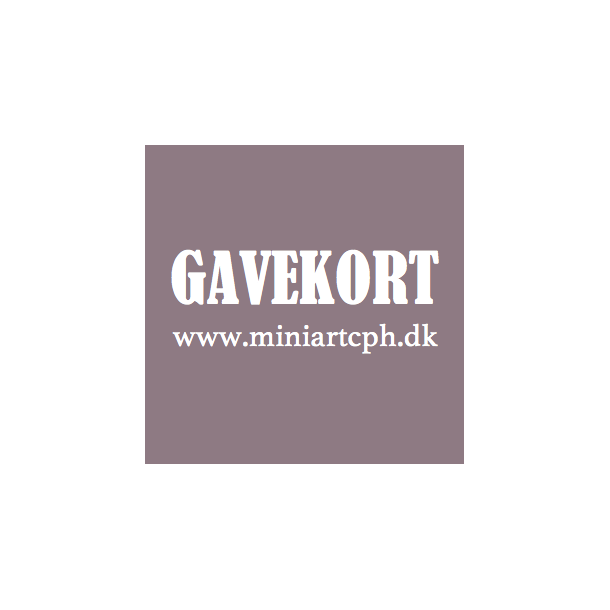 GAVEKORT (Mindste belb for salg af gavekort er 50 DKK)