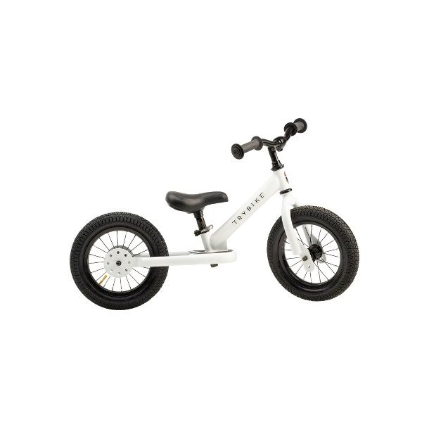 Trybike - 2-hjulet lbecykel, Hvid